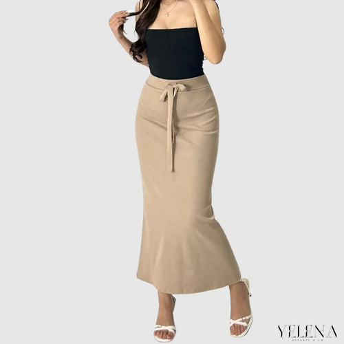 Amora Rib Knitted Skirt My Store