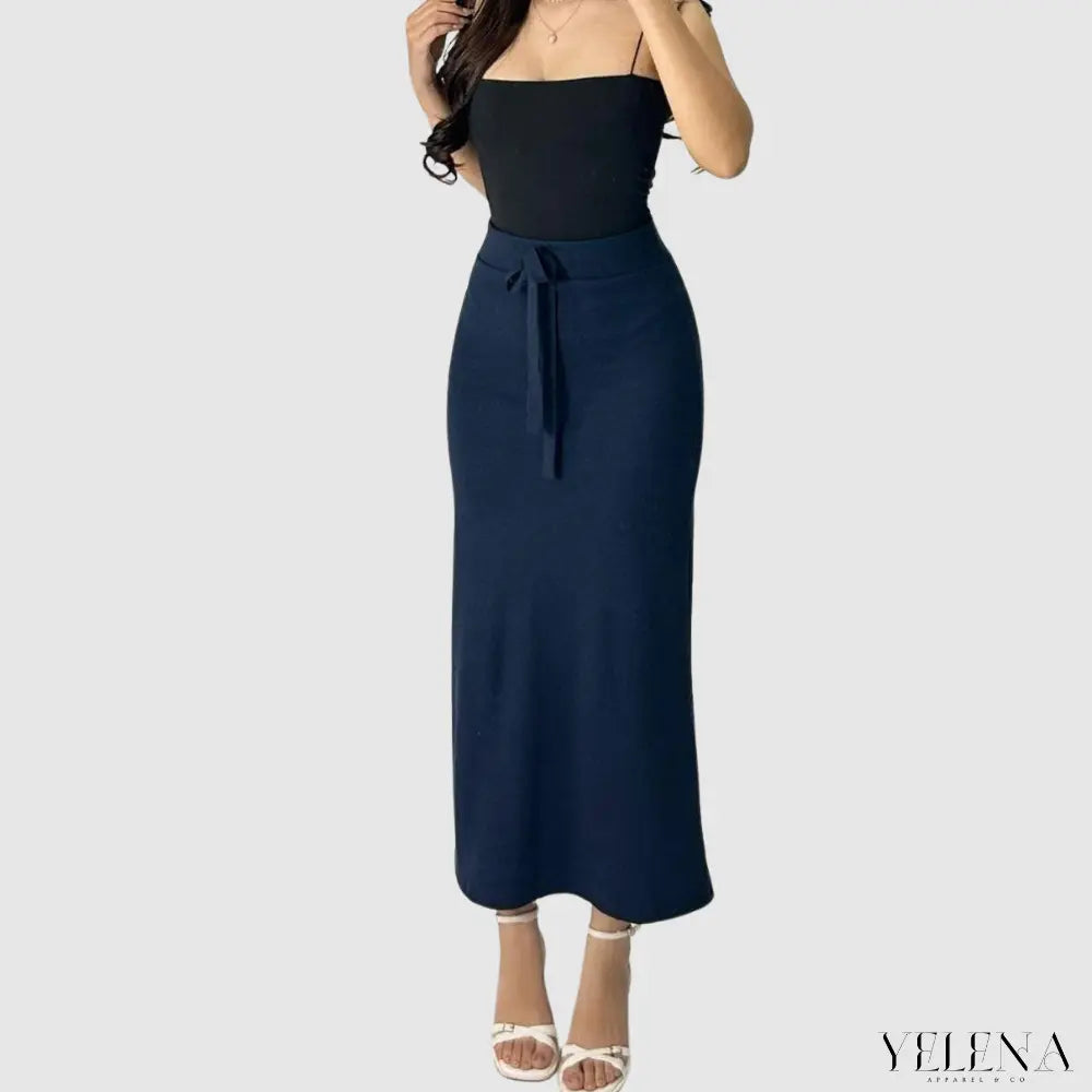 Amora Rib Knitted Skirt My Store
