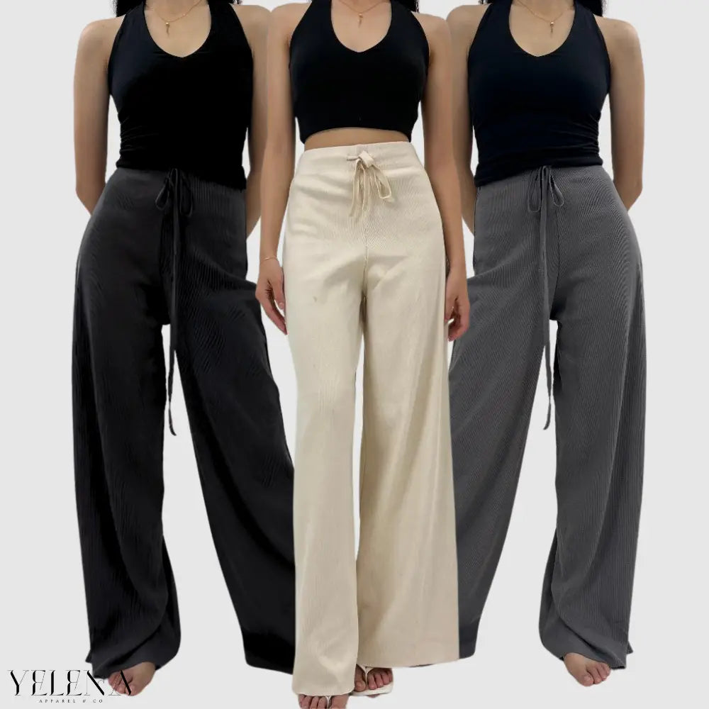 Bundle of 3 - Amora Knitted Rib Pants (Limited Time Offer Only!) My Store
