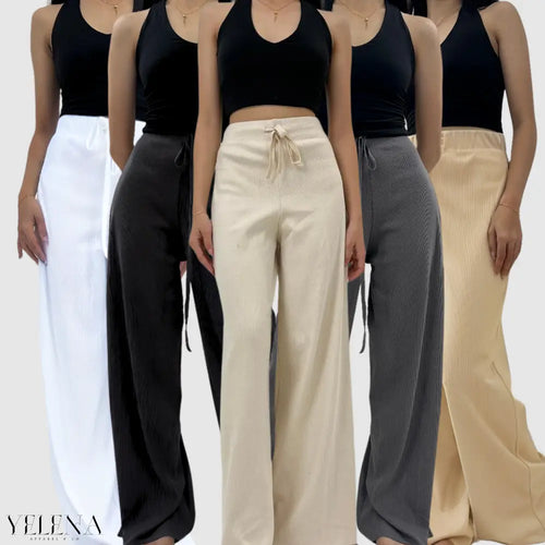 Amora Knitted Rib Pants Entire Collection My Store