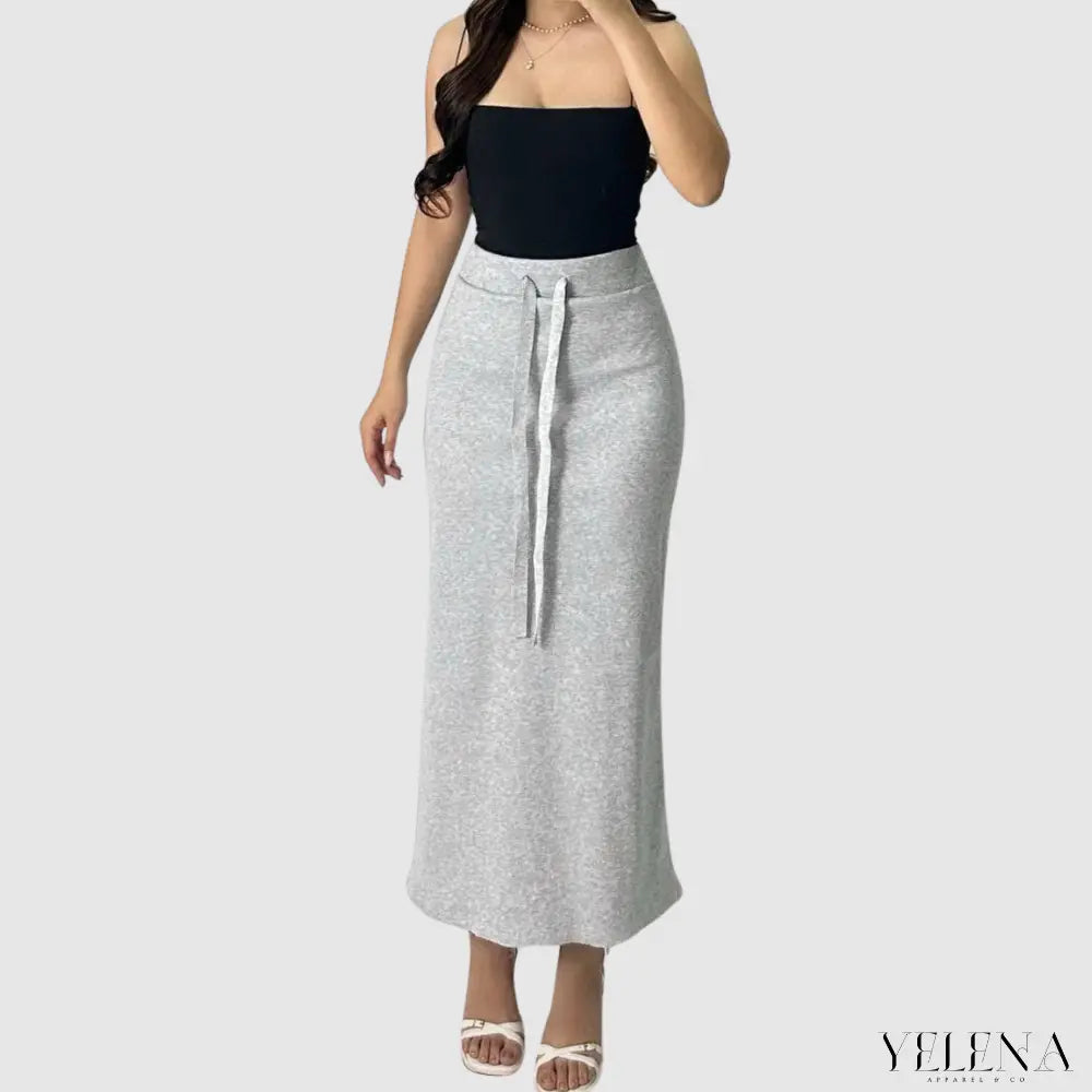 Amora Rib Knitted Skirt My Store